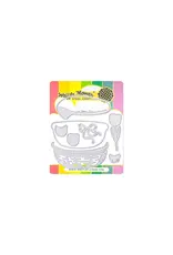 WAFFLE FLOWER WAFFLE FLOWER BASKETFUL BASE DIE SET