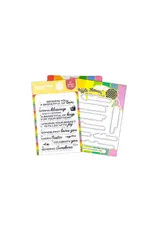 WAFFLE FLOWER WAFFLE FLOWER BASKETFUL SENTIMENTS CLEAR STAMP SET AND DIE COMBO