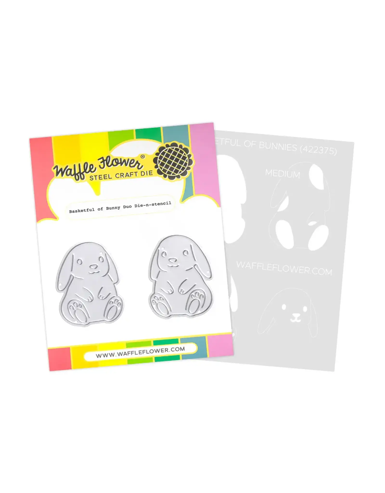 WAFFLE FLOWER WAFFLE FLOWER BASKETFUL OF BUNNY DIE-N-STENCIL