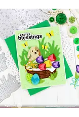 WAFFLE FLOWER WAFFLE FLOWER BASKETFUL OF BUNNY DIE-N-STENCIL