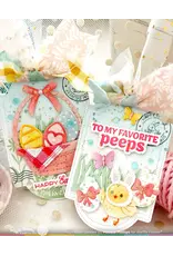 WAFFLE FLOWER WAFFLE FLOWER EGG HUNT SENTIMENTS CLEAR STAMP SET AND DIE COMBO
