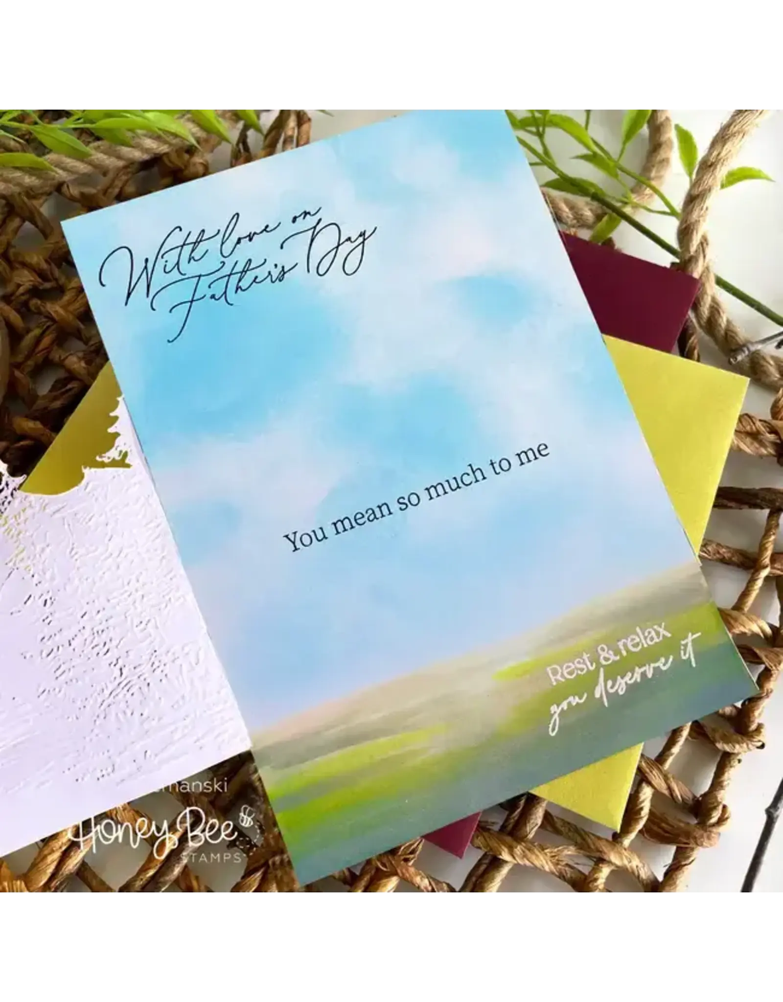 HONEY BEE HONEY BEE STAMPS ONE OF THE GUYS CLEAR STAMP & DIE SET