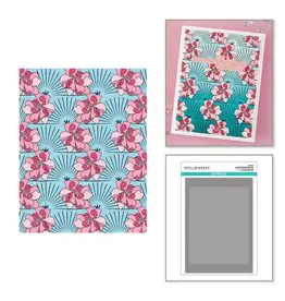 SPELLBINDERS SPELLBINDERS BETTERPRESS SOCIETY FEBRUARY 2026 ADD-ON LAYERED RADIANT BLOOMS STENCIL