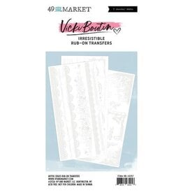 49 AND MARKET 49 AND MARKET VICKI BOUTIN IRRESISTIBLE EDGES 6x12 RUB-ON TRANSFER SET 3/PK