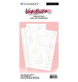 49 AND MARKET 49 AND MARKET VICKI BOUTIN IRRESISTIBLE LAYERS 6x12 RUB-ON TRANSFER SET 3/PK