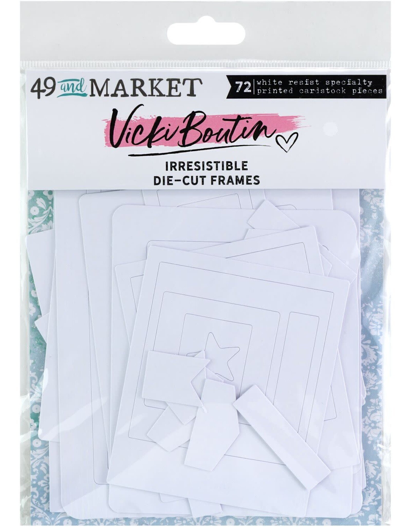 49 AND MARKET 49 AND MARKET VICKI BOUTIN IRRESISTIBLE FRAMES DIE-CUTS 72/PK