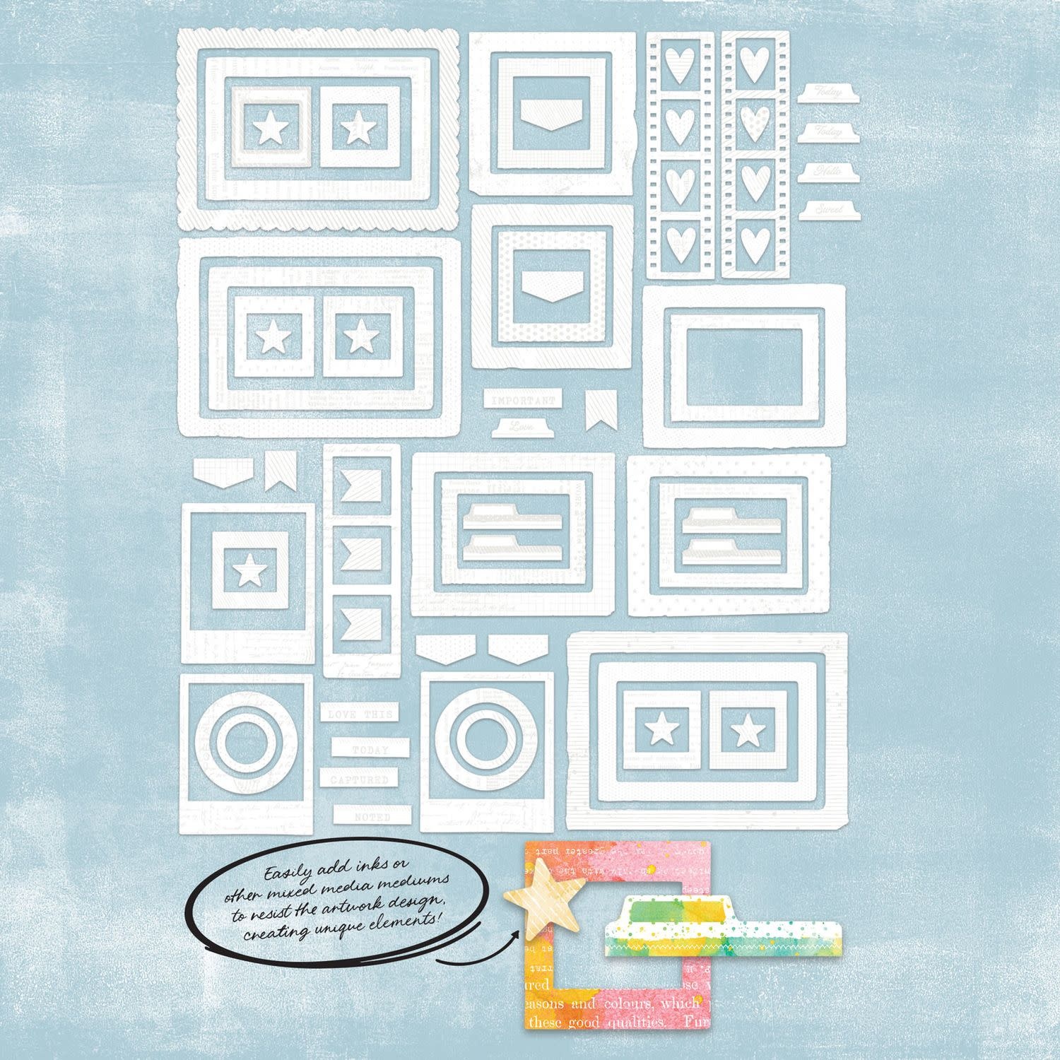 49 AND MARKET 49 AND MARKET VICKI BOUTIN IRRESISTIBLE FRAMES DIE-CUTS 72/PK