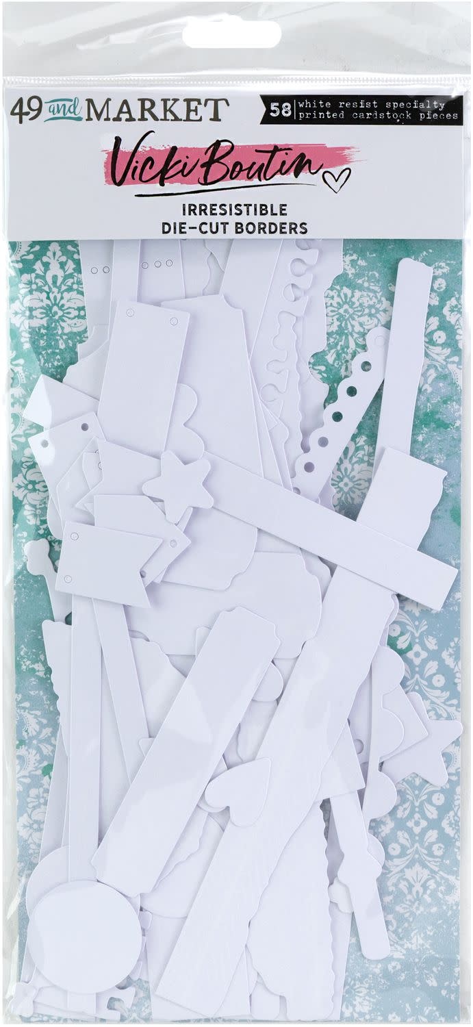 49 AND MARKET 49 AND MARKET VICKI BOUTIN IRRESISTIBLE BORDERS DIE-CUTS 58/PK