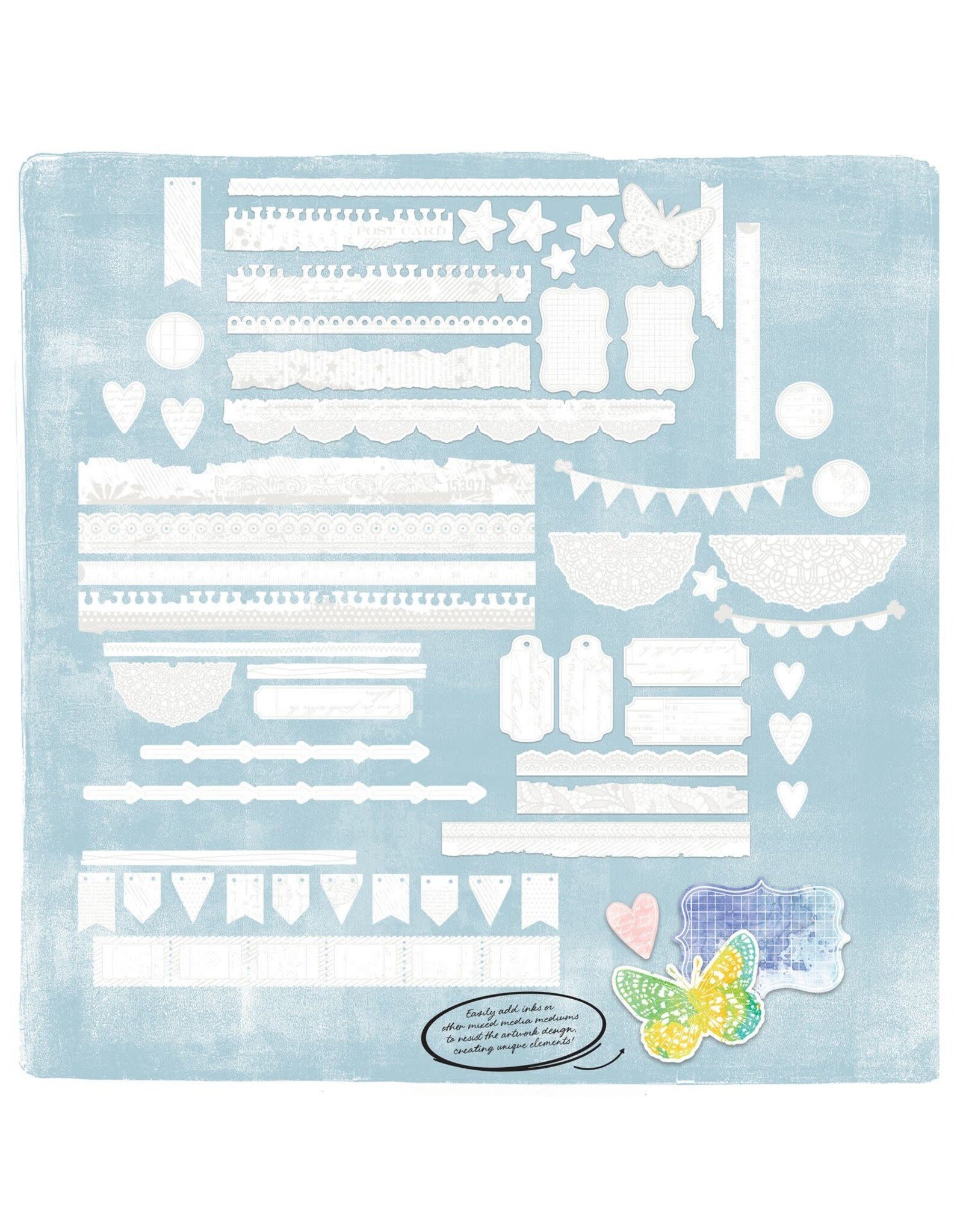 49 AND MARKET 49 AND MARKET VICKI BOUTIN IRRESISTIBLE BORDERS DIE-CUTS 58/PK