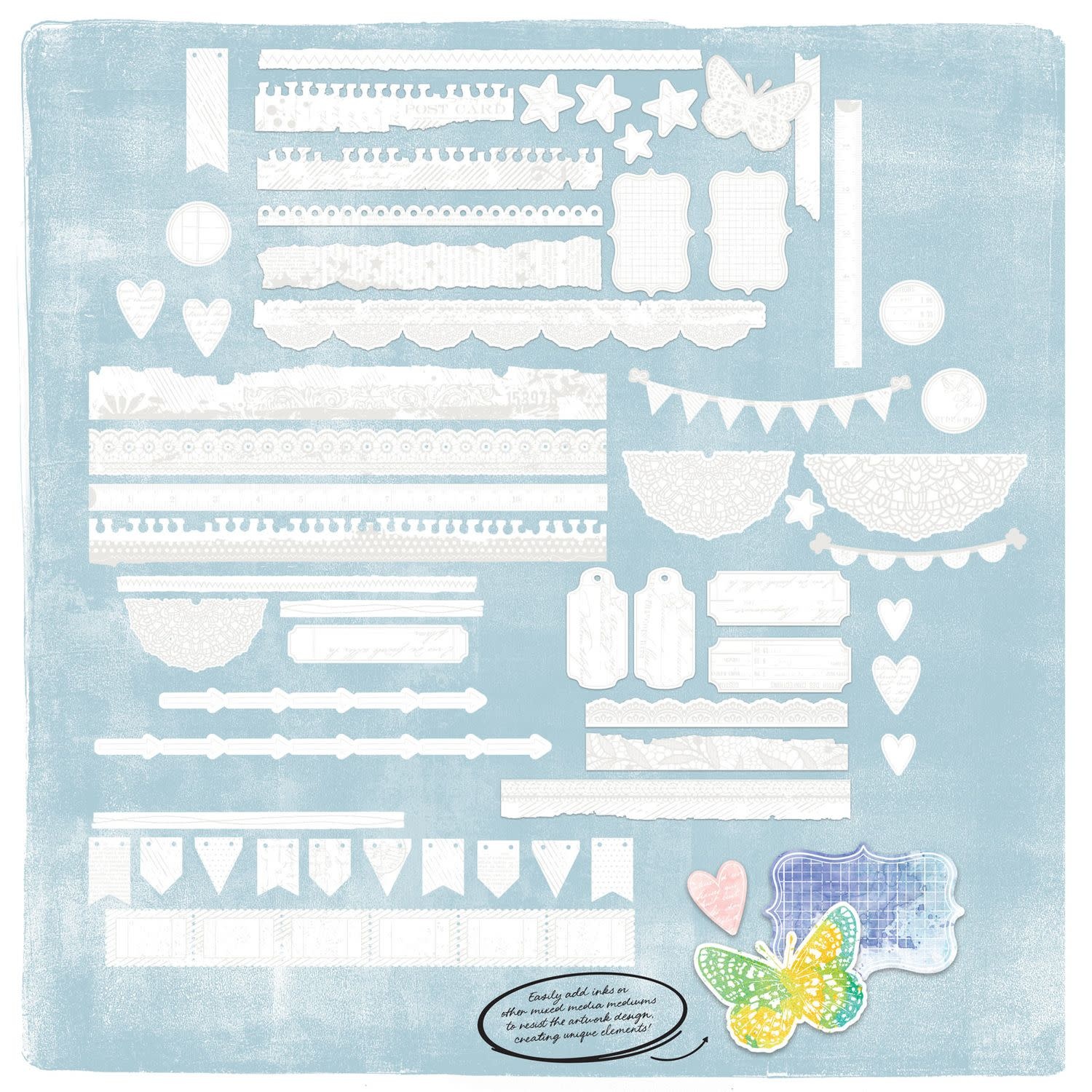 49 AND MARKET 49 AND MARKET VICKI BOUTIN IRRESISTIBLE BORDERS DIE-CUTS 58/PK