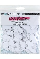 49 AND MARKET 49 AND MARKET VICKI BOUTIN IRRESISTIBLE CHIPBOARD SET 36 PIECES