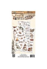 49 AND MARKET 49 AND MARKET TIMBER AND TWEED ESSENTIALS 6x12 RUB-ON TRANSFER SET 3/PK