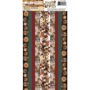 49 AND MARKET 49 AND MARKET TIMBER AND TWEED 6x12 WASHI TAPE SHEETS