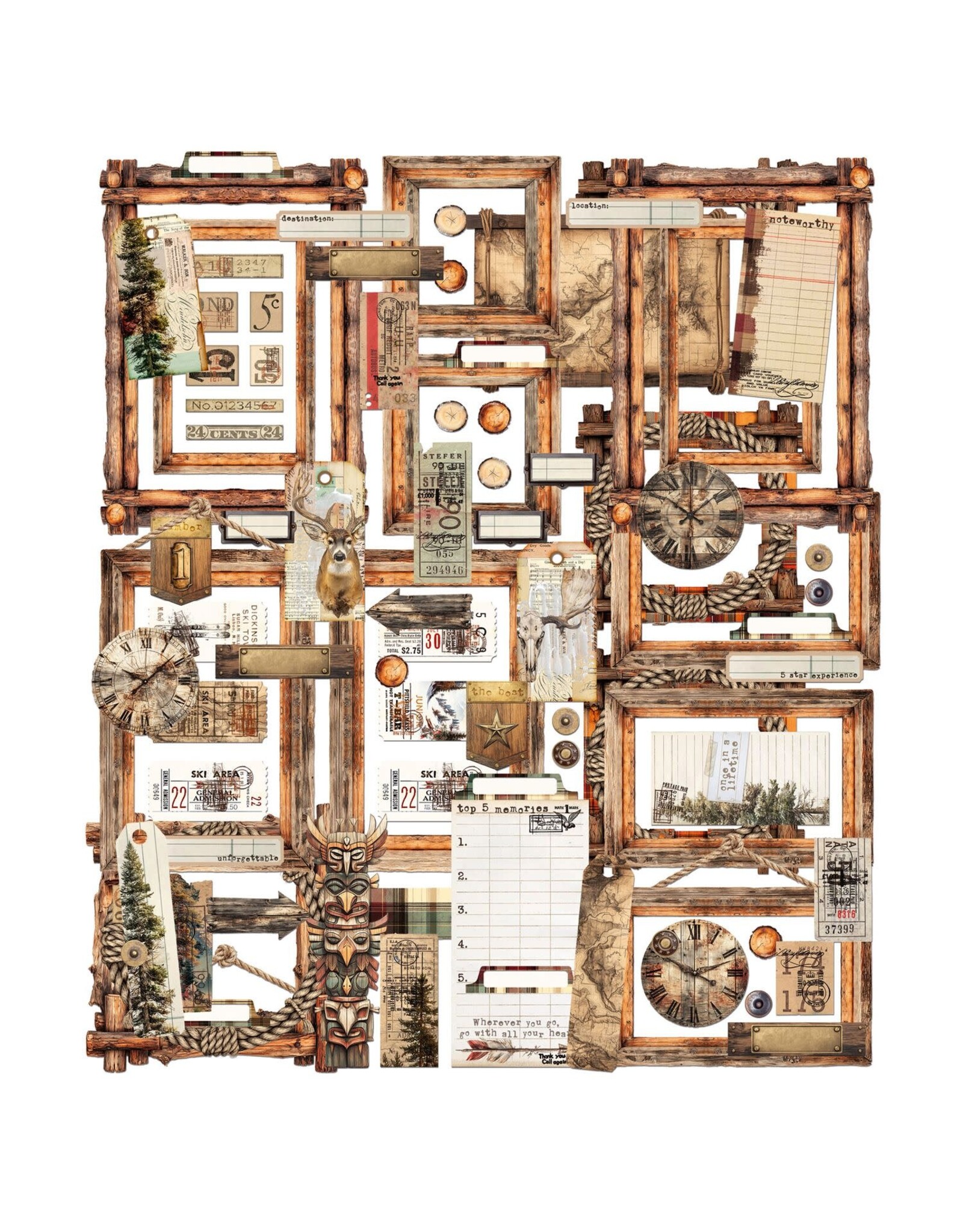 49 AND MARKET 49 AND MARKET TIMBER AND TWEED EPHEMERA FRAMES 88 PIECES