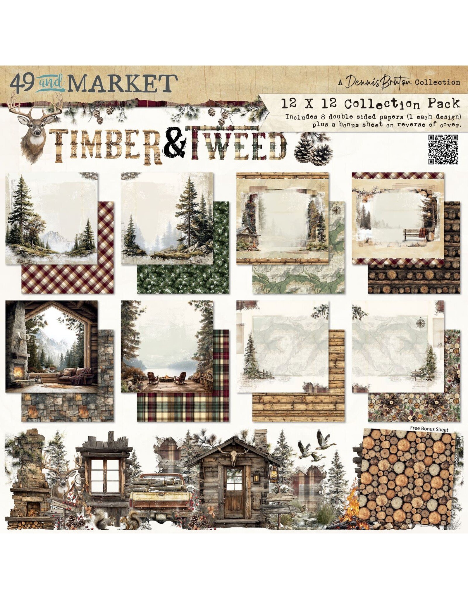 49 AND MARKET 49 AND MARKET TIMBER AND TWEED 12x12 COLLECTION PACK
