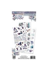 49 AND MARKET 49 AND MARKET PLUME & PETAL BLENDABLE 6x12 RUB-ON TRANSFER SET 3/PK