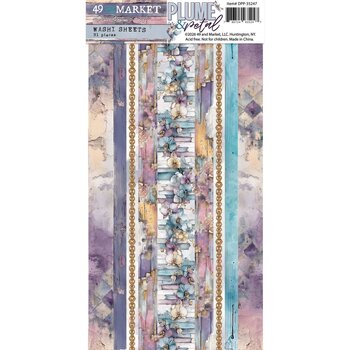 49 AND MARKET 49 AND MARKET PLUME & PETAL 6x12 WASHI TAPE SHEETS
