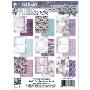 49 AND MARKET 49 AND MARKET PLUME & PETAL 6x8 COLLECTION PACK 24 SHEETS