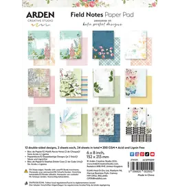 ARDEN CREATIVE STUDIO ARDEN CREATIVE STUDIO FIELD NOTES 6x8 PAPER PAD