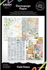 ARDEN CREATIVE STUDIO ARDEN CREATIVE STUDIO FIELD NOTES 6x8 DECOUPAGE PAPER