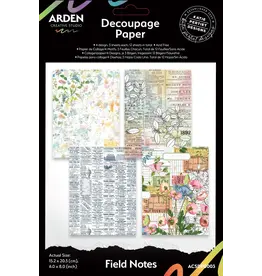 ARDEN CREATIVE STUDIO ARDEN CREATIVE STUDIO FIELD NOTES 6x8 DECOUPAGE PAPER