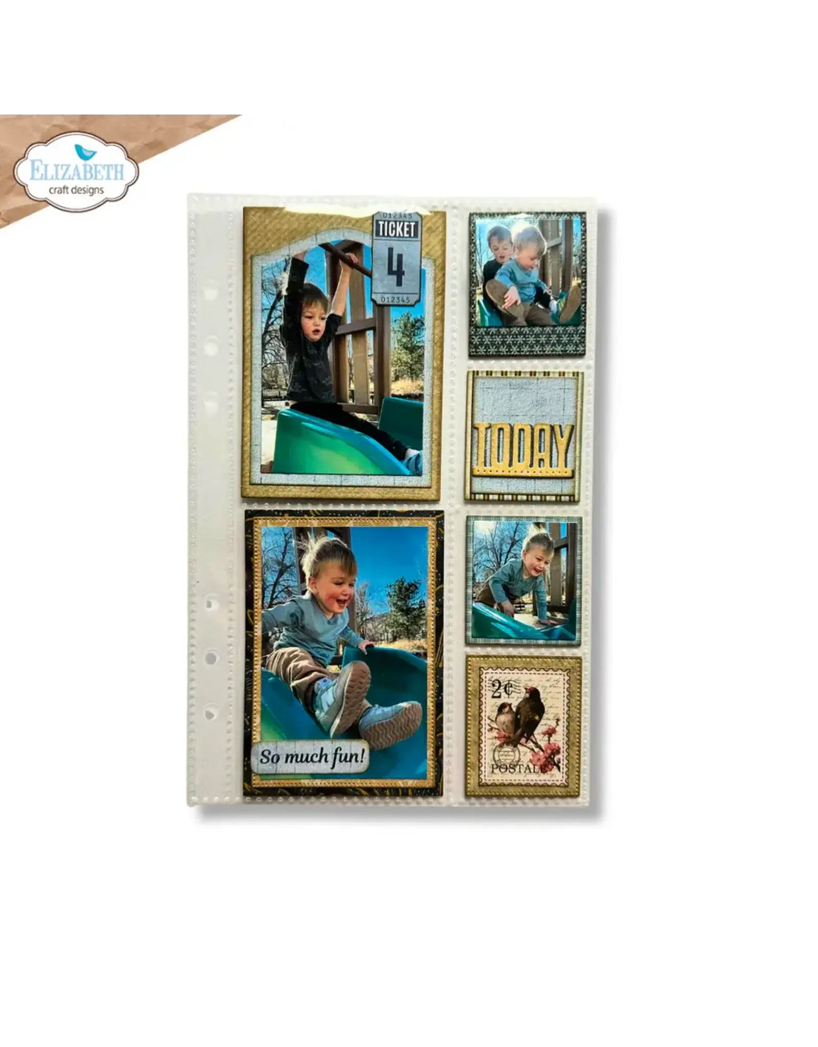 ELIZABETH CRAFT DESIGNS ELIZABETH CRAFT DESIGNS EVERYDAY MEMORIES DELIGHTFUL DISCOVERY POCKET PAGE INSERTS 2 DIE SET