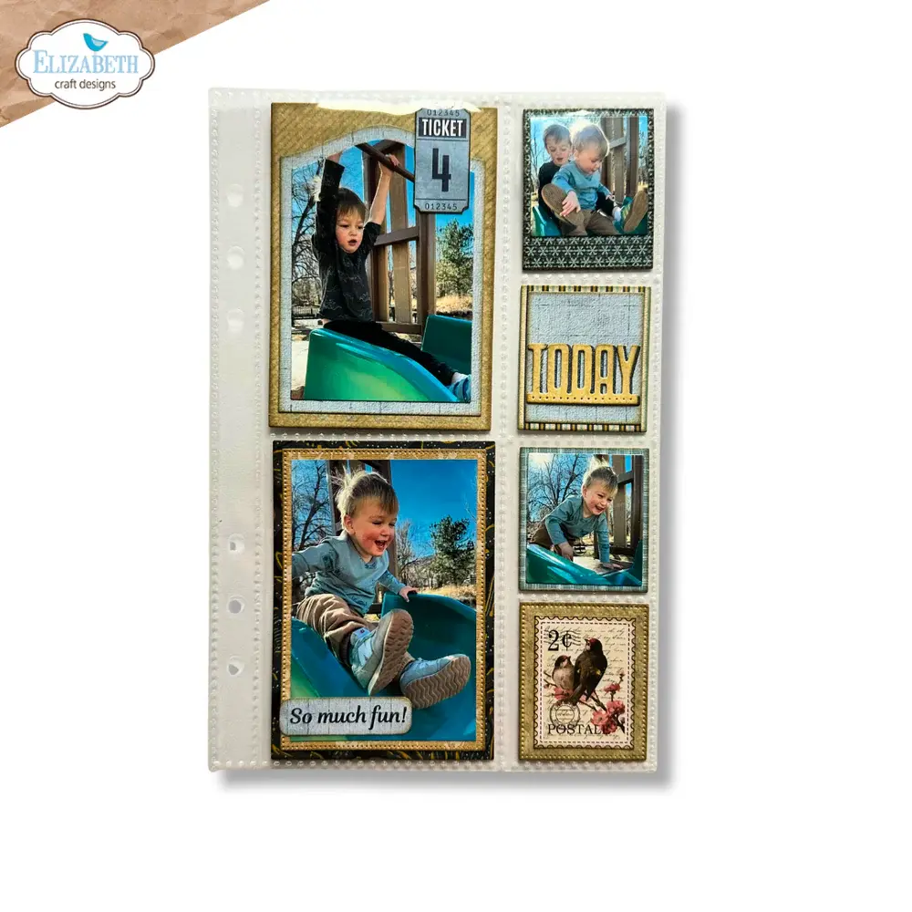 ELIZABETH CRAFT DESIGNS ELIZABETH CRAFT DESIGNS EVERYDAY MEMORIES DELIGHTFUL DISCOVERY POCKET PAGE INSERTS 2 DIE SET