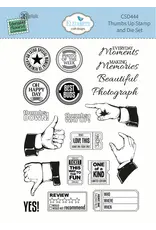 ELIZABETH CRAFT DESIGNS ELIZABETH CRAFT DESIGNS EVERYDAY MEMORIES DELIGHTFUL DISCOVERY THUMBS UP CLEAR STAMP & DIE SET
