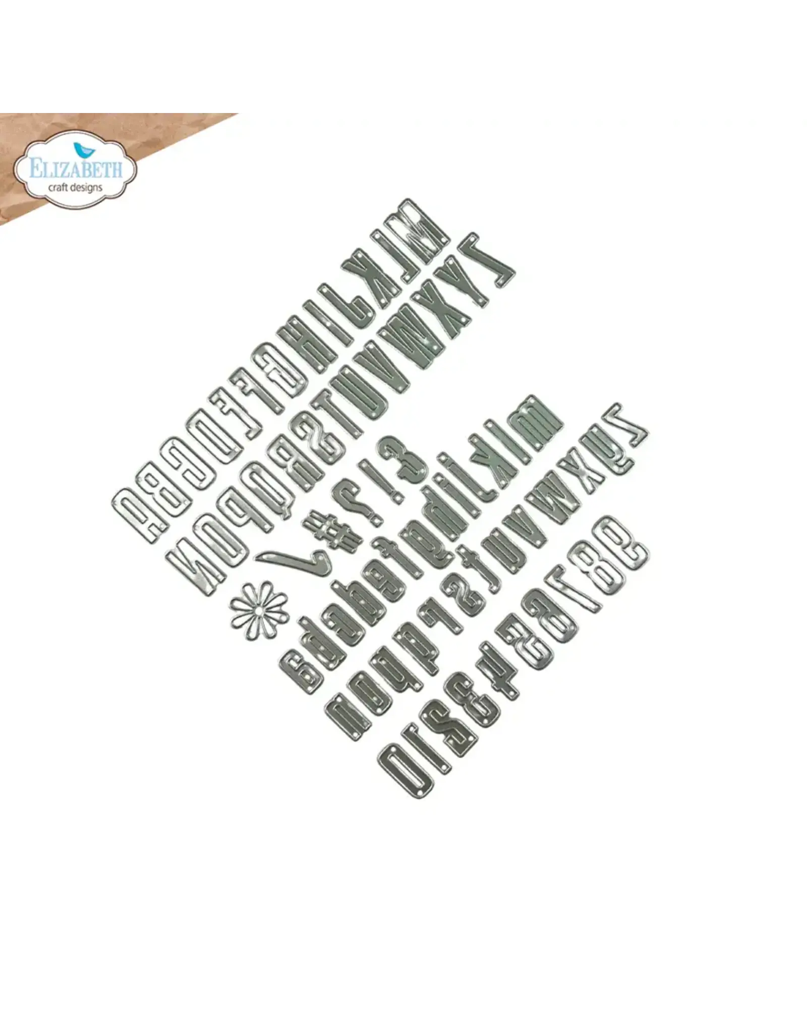 ELIZABETH CRAFT DESIGNS ELIZABETH CRAFT DESIGNS EVERYDAY MEMORIES DELIGHTFUL DISCOVERY TALL & BOLD ALPHABET DIE SET