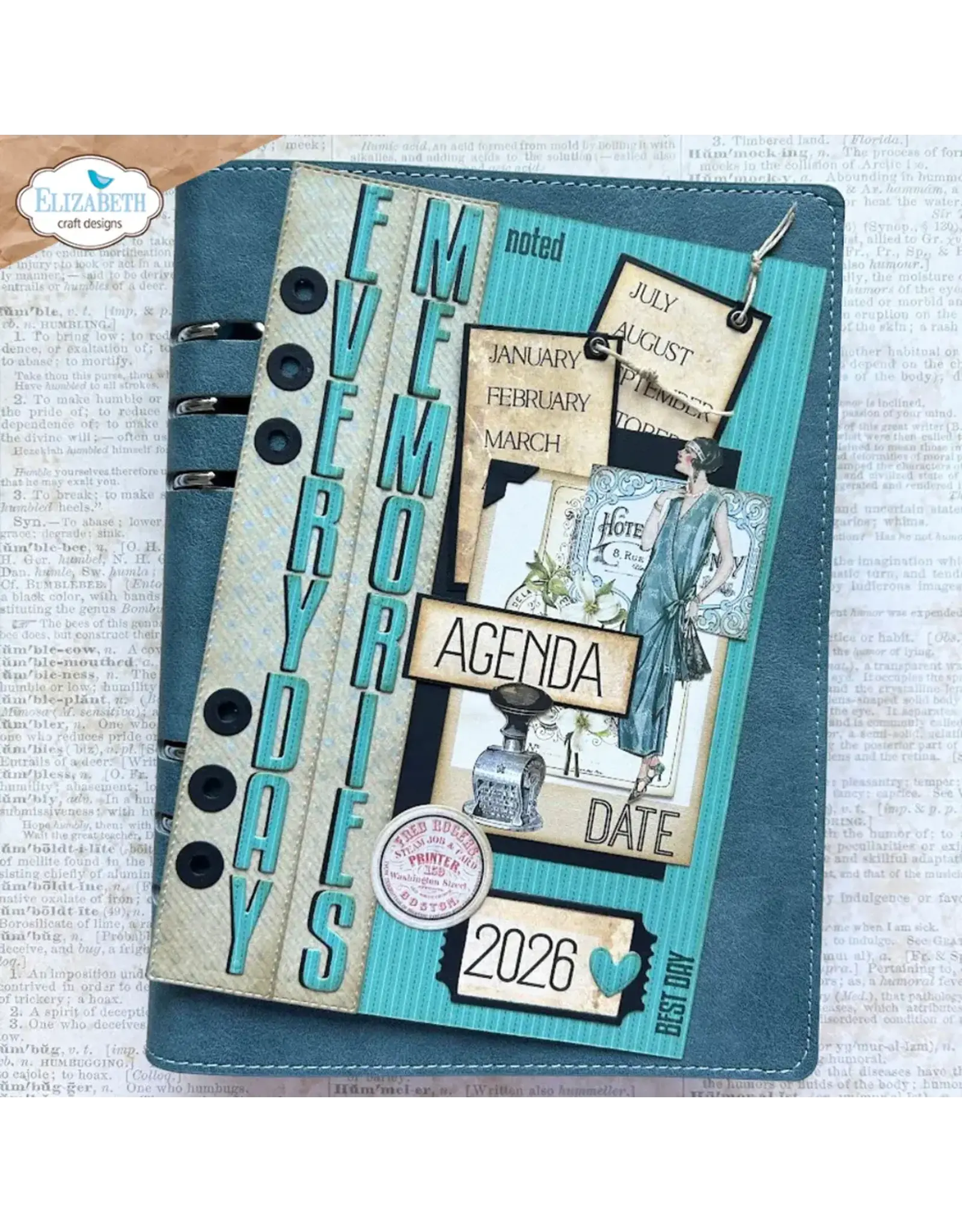 ELIZABETH CRAFT DESIGNS ELIZABETH CRAFT DESIGNS EVERYDAY MEMORIES DELIGHTFUL DISCOVERY TALL & BOLD ALPHABET DIE SET