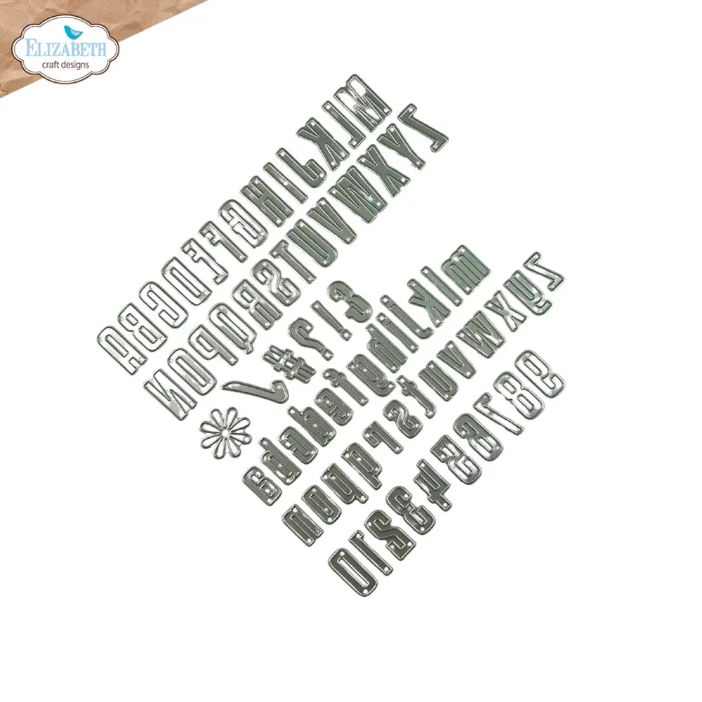 ELIZABETH CRAFT DESIGNS ELIZABETH CRAFT DESIGNS EVERYDAY MEMORIES DELIGHTFUL DISCOVERY TALL & BOLD ALPHABET DIE SET