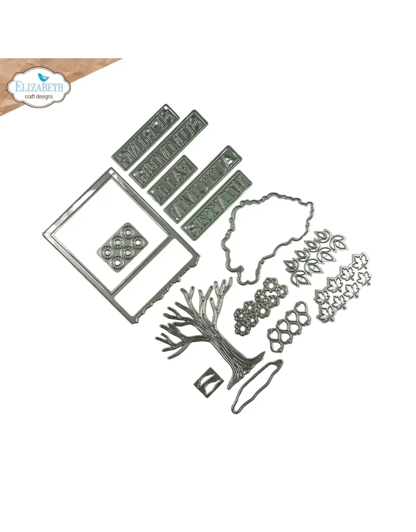 ELIZABETH CRAFT DESIGNS ELIZABETH CRAFT DESIGNS EVERYDAY MEMORIES DELIGHTFUL DISCOVERY SEASONAL TREES DIE SET