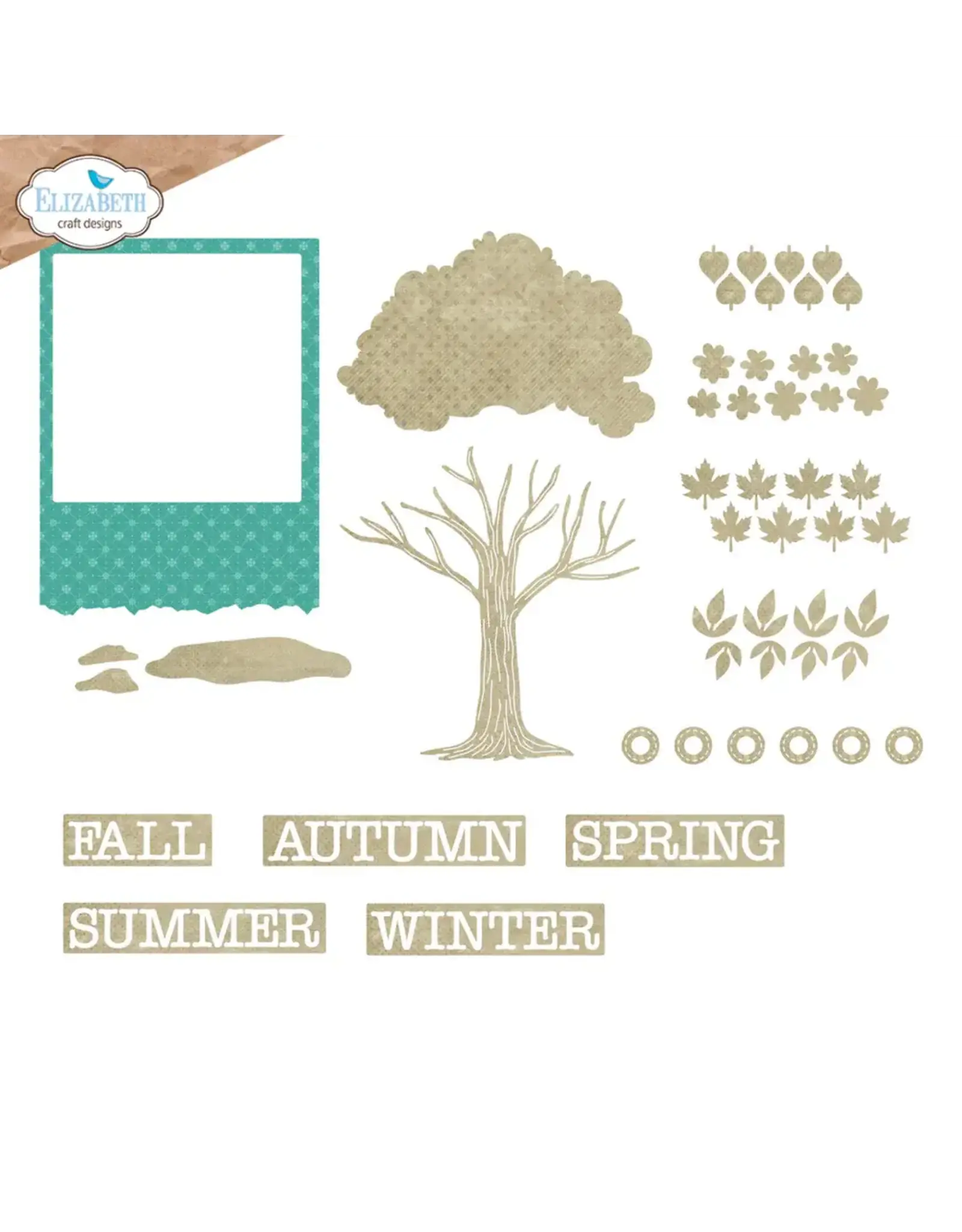 ELIZABETH CRAFT DESIGNS ELIZABETH CRAFT DESIGNS EVERYDAY MEMORIES DELIGHTFUL DISCOVERY SEASONAL TREES DIE SET