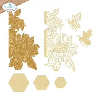 ELIZABETH CRAFT DESIGNS ELIZABETH CRAFT DESIGNS EVERYDAY MEMORIES DELIGHTFUL DISCOVERY BEE AND FLOWER ACCENTS DIE SET