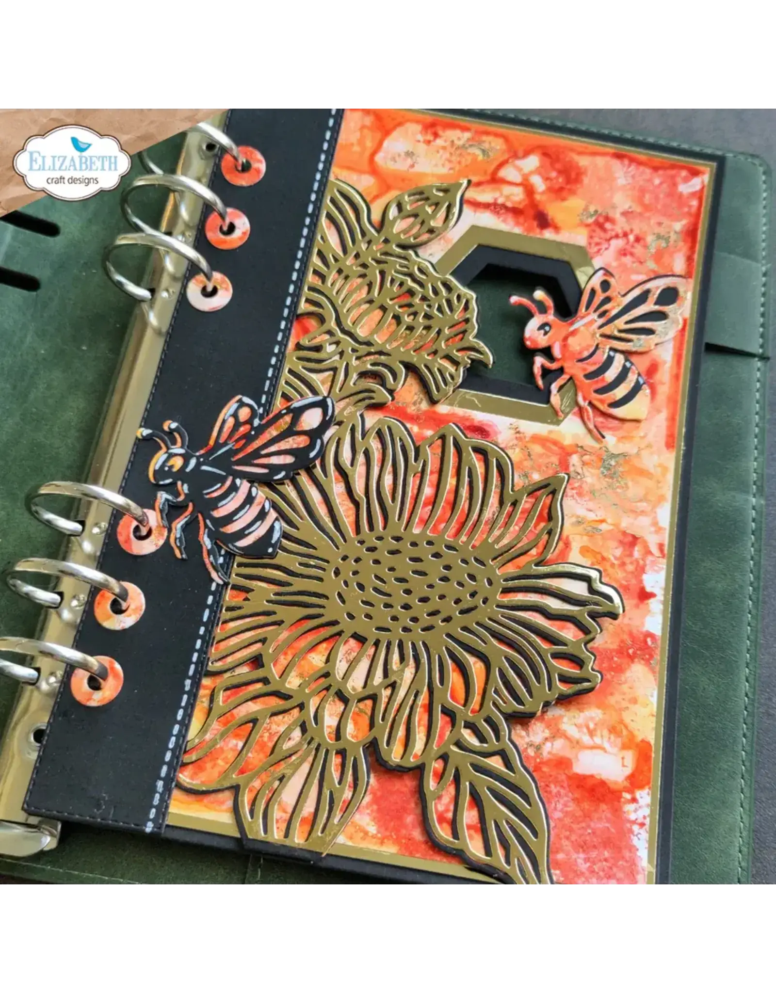 ELIZABETH CRAFT DESIGNS ELIZABETH CRAFT DESIGNS EVERYDAY MEMORIES DELIGHTFUL DISCOVERY BEE AND FLOWER ACCENTS DIE SET