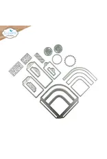 ELIZABETH CRAFT DESIGNS ELIZABETH CRAFT DESIGNS EVERYDAY MEMORIES DELIGHTFUL DISCOVERY ROUNDED POCKET WITH TAGS DIE SET