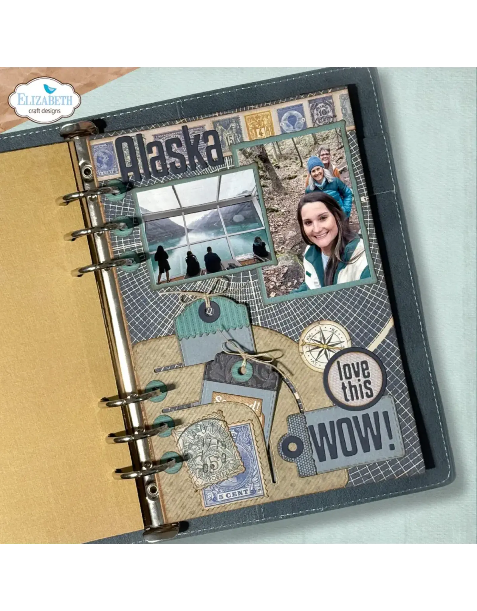 ELIZABETH CRAFT DESIGNS ELIZABETH CRAFT DESIGNS EVERYDAY MEMORIES DELIGHTFUL DISCOVERY ROUNDED POCKET WITH TAGS DIE SET