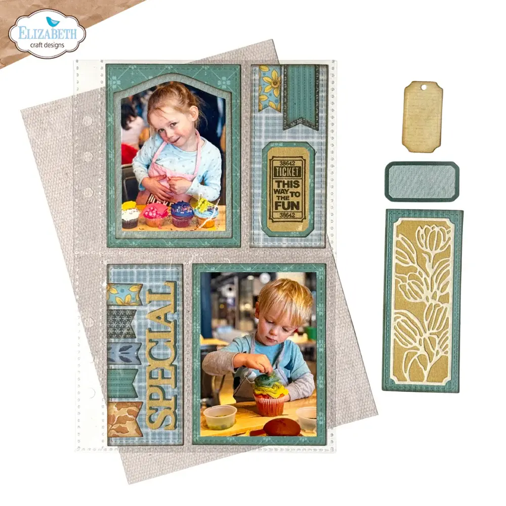 ELIZABETH CRAFT DESIGNS ELIZABETH CRAFT DESIGNS EVERYDAY MEMORIES DELIGHTFUL DISCOVERY POCKET PAGE INSERTS 1 DIE SET