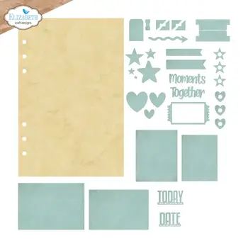 ELIZABETH CRAFT DESIGNS ELIZABETH CRAFT DESIGNS EVERYDAY MEMORIES DELIGHTFUL DISCOVERY BASE PAGE ASSORTMENT DIE SET