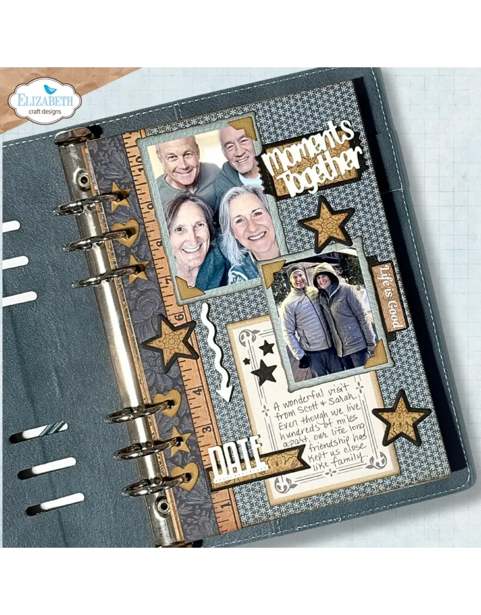 ELIZABETH CRAFT DESIGNS ELIZABETH CRAFT DESIGNS EVERYDAY MEMORIES DELIGHTFUL DISCOVERY BASE PAGE ASSORTMENT DIE SET
