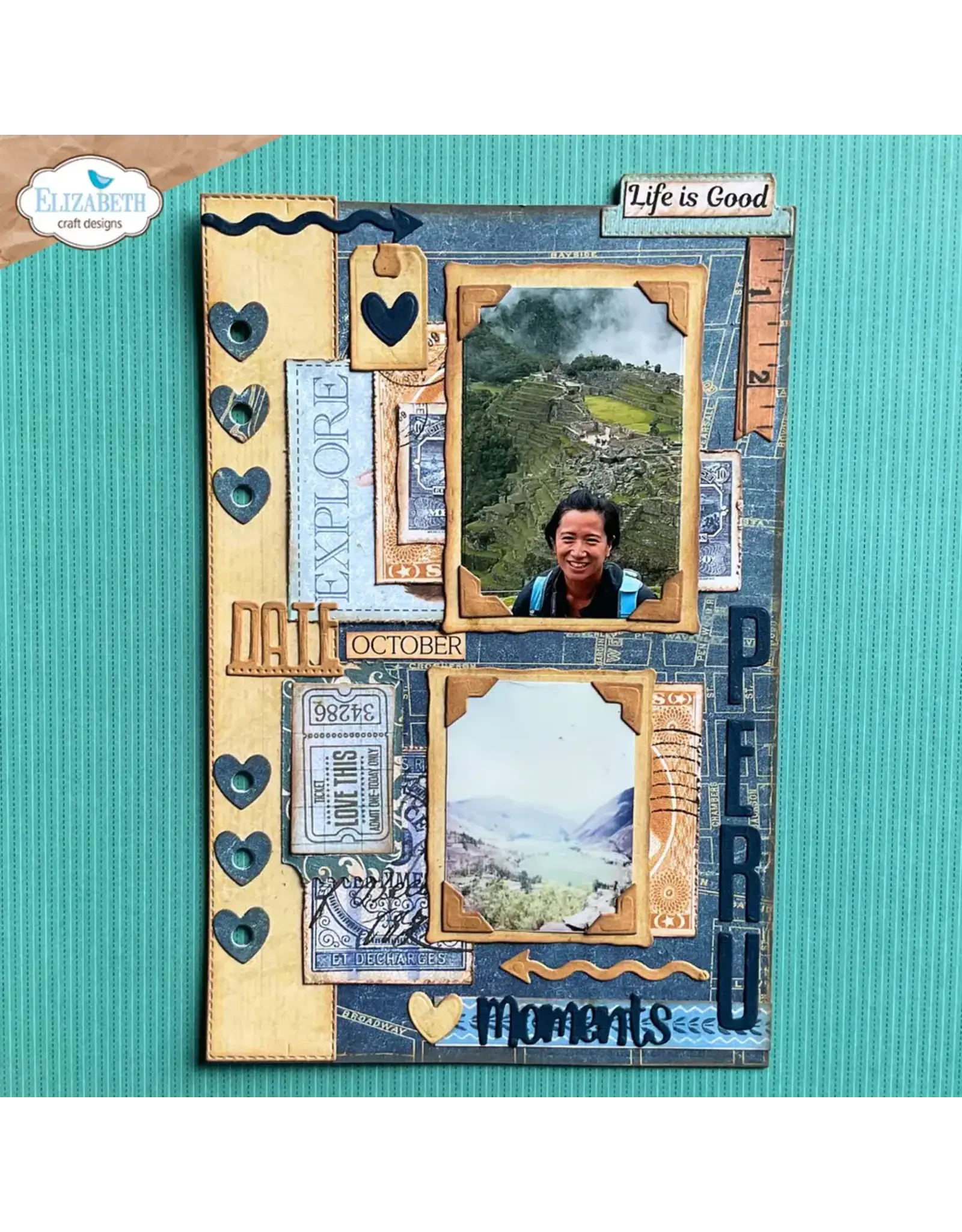 ELIZABETH CRAFT DESIGNS ELIZABETH CRAFT DESIGNS EVERYDAY MEMORIES DELIGHTFUL DISCOVERY BASE PAGE ASSORTMENT DIE SET