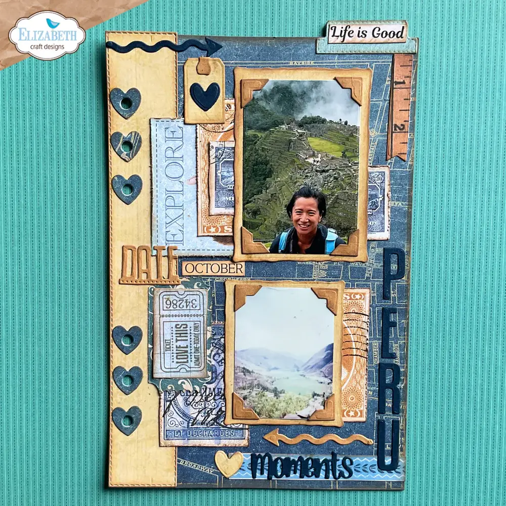 ELIZABETH CRAFT DESIGNS ELIZABETH CRAFT DESIGNS EVERYDAY MEMORIES DELIGHTFUL DISCOVERY BASE PAGE ASSORTMENT DIE SET