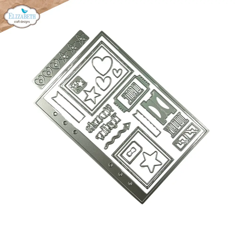 ELIZABETH CRAFT DESIGNS ELIZABETH CRAFT DESIGNS EVERYDAY MEMORIES DELIGHTFUL DISCOVERY BASE PAGE ASSORTMENT DIE SET