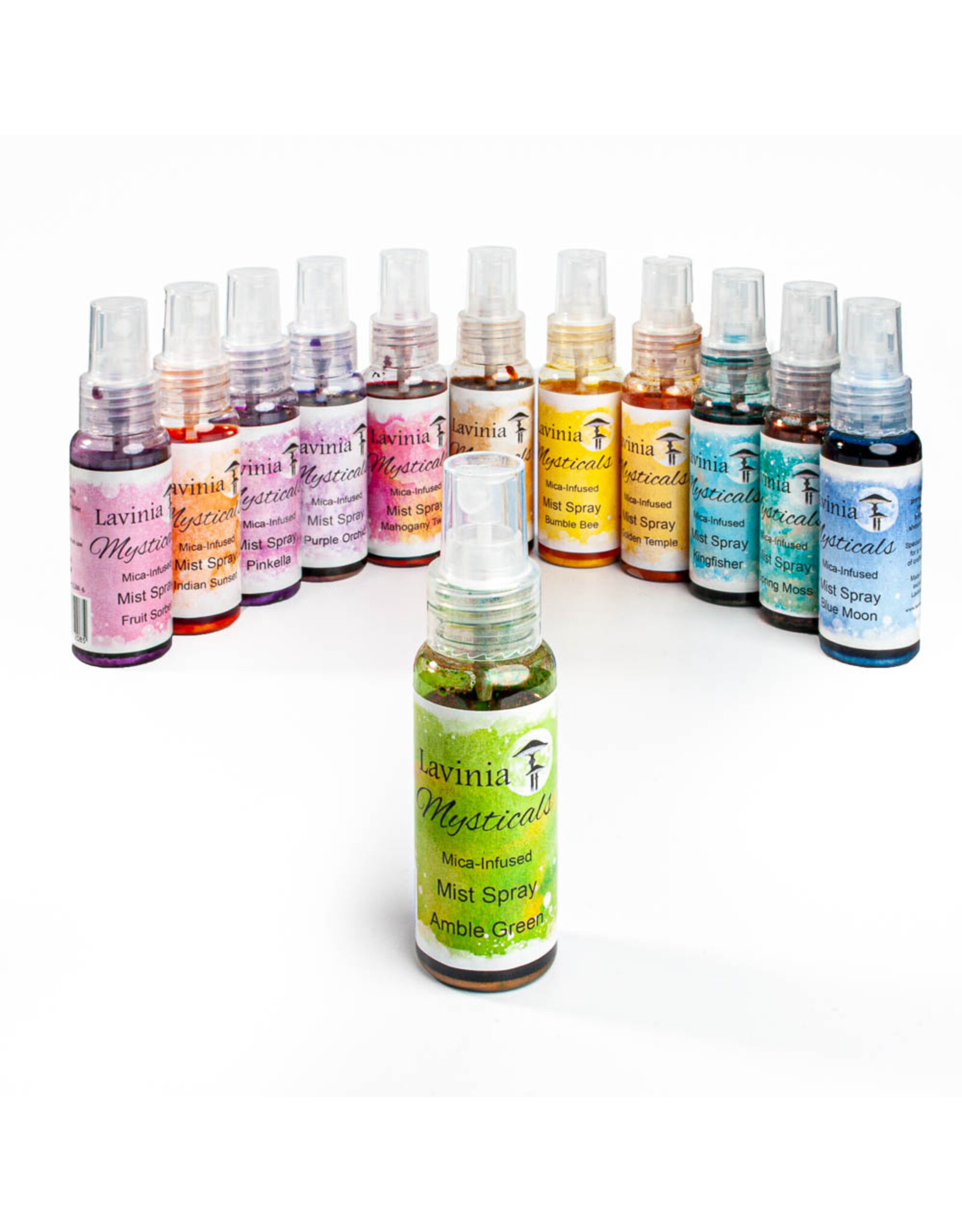 LAVINIA STAMPS LAVINIA MYSTICALS MICA-INFUSED AMBLE GREEN MIST SPRAY
