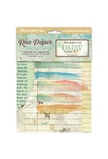 STAMPERIA STAMPERIA DAISY ART ASSORTED A6 RICE PAPER DECOUPAGE BACKGROUNDS 10.5X14.8CM 8/PK