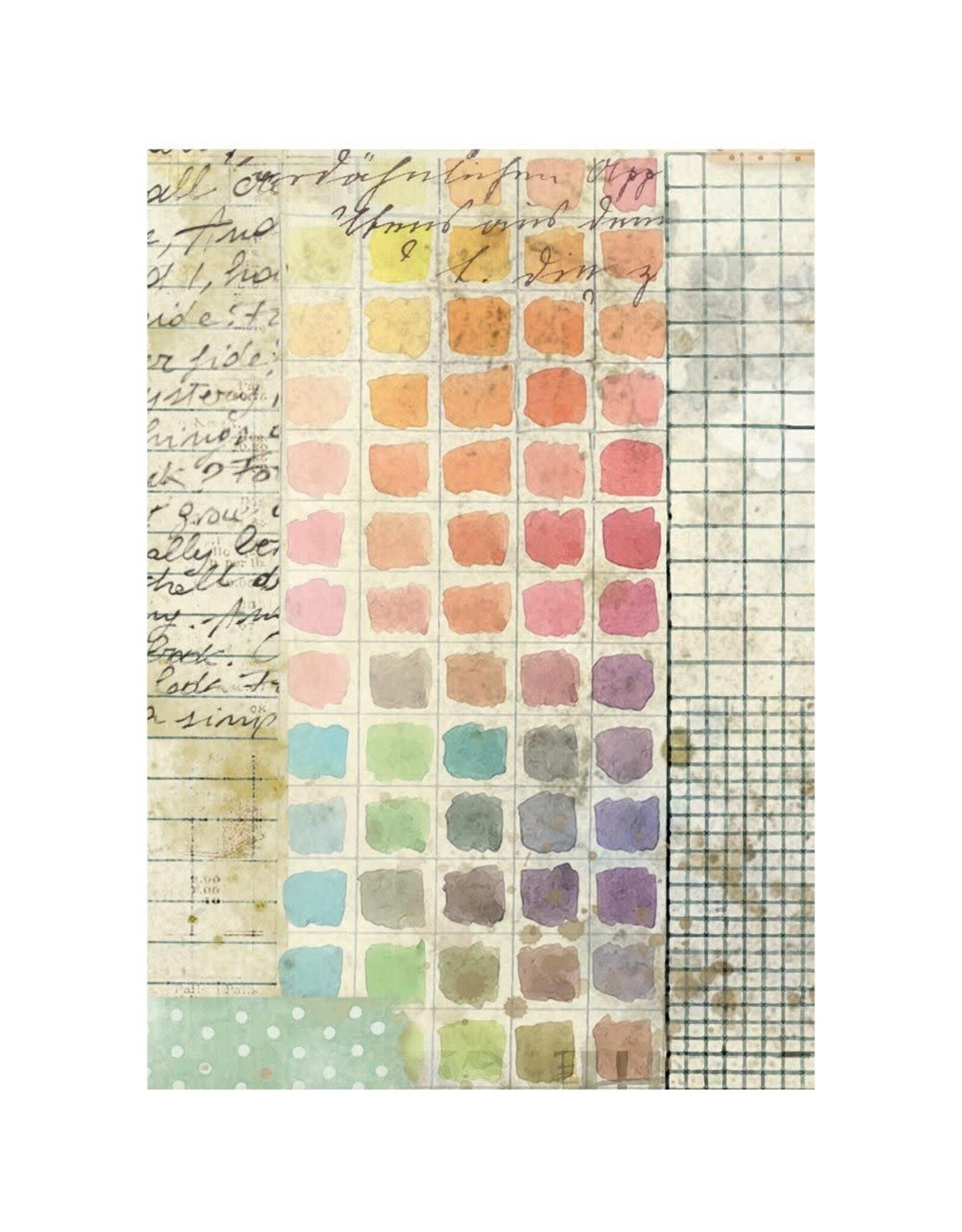 STAMPERIA STAMPERIA DAISY ART ASSORTED A6 RICE PAPER DECOUPAGE BACKGROUNDS 10.5X14.8CM 8/PK