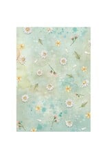 STAMPERIA STAMPERIA DAISY ART ASSORTED A6 RICE PAPER DECOUPAGE BACKGROUNDS 10.5X14.8CM 8/PK