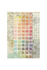 STAMPERIA STAMPERIA DAISY ART ASSORTED A6 RICE PAPER DECOUPAGE BACKGROUNDS 10.5X14.8CM 8/PK