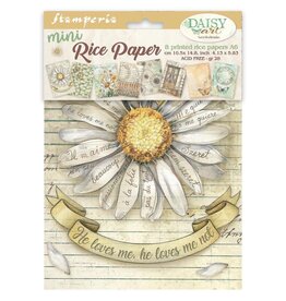 STAMPERIA STAMPERIA DAISY ART A6 MINI RICE PAPER 8/PK