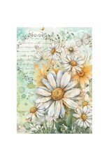 STAMPERIA STAMPERIA DAISY ART A6 MINI RICE PAPER 8/PK